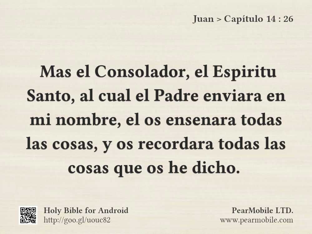 Juan, Capítulo 14:26